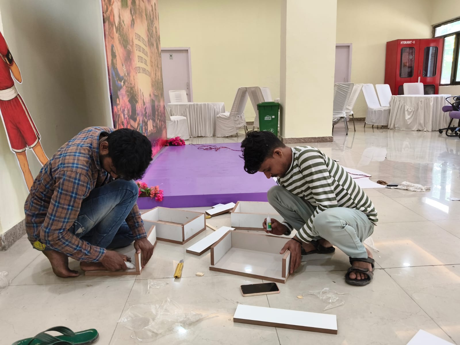 On-ground Fabrication Setup